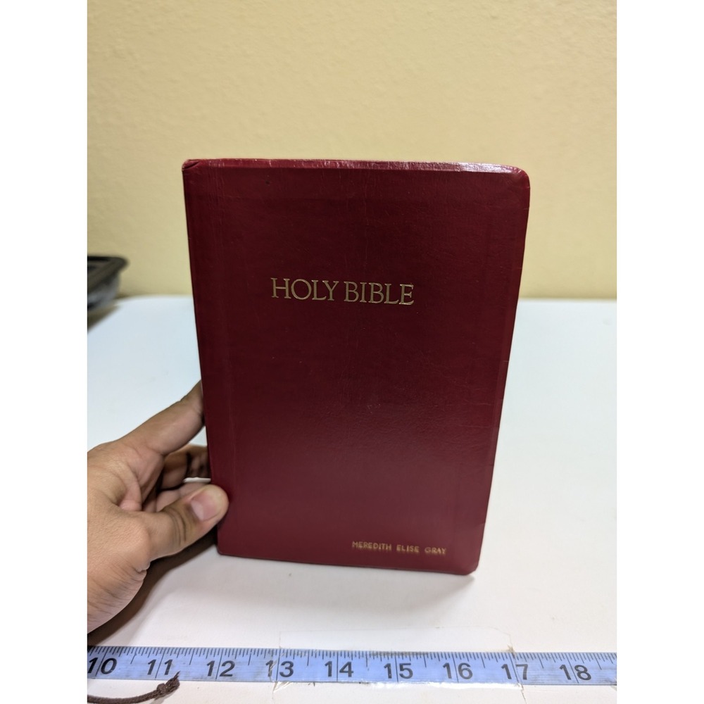 Cokesbury Holy Bible NRSV 1990 Red Letter Study Helps Dictionary Concordance